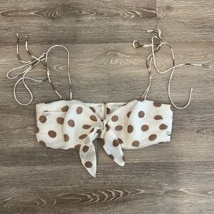 Mango Polka Dot Bra Top